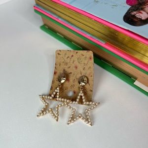 Pearl Star Earrings
